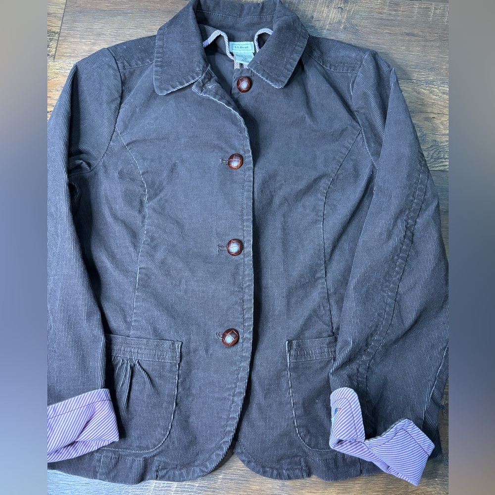 L.L. Bean Women's brown Corduroy jacket 16reg girls